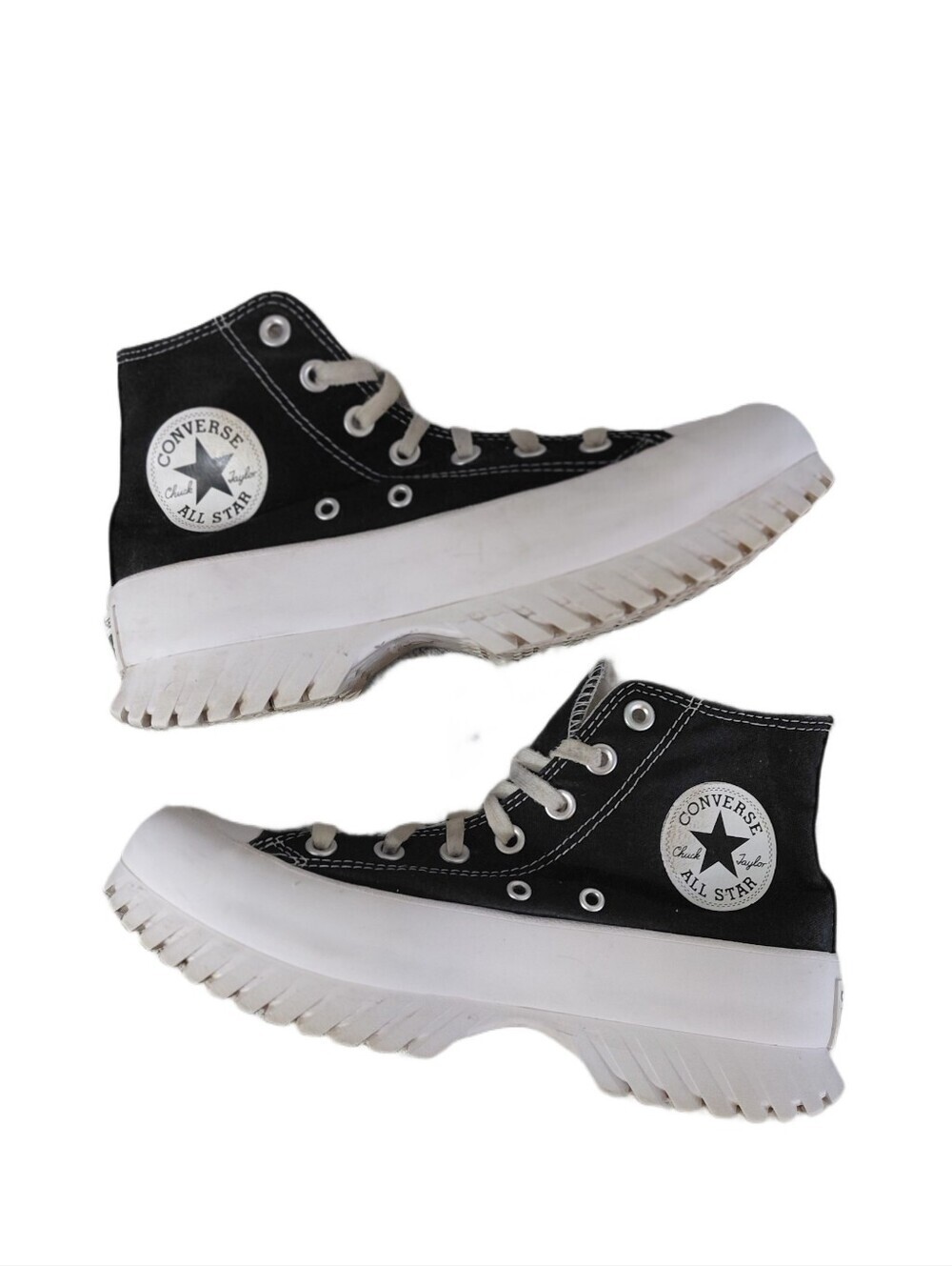 Converse High-Top Platform Sneakers Women's Size 7 Navy Blue All Stars